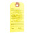 GUN PRICE TAGS, YELLOW, 100 PACK
