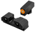 XS Sights GLR201P6N R3D 2.0 Night Sights fits Glock  Black | Green Tritium Orange Outline Front Sight Green Tritium  Rear Sight
