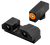 XS Sights GLR201P6N R3D 2.0 Night Sights fits Glock  Black | Green Tritium Orange Outline Front Sight Green Tritium  Rear Sight
