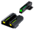 TruGlo TG131GT1B TFO  Green/Tritium/Fiber Optic Front Sight-Yellow/Tritium/Fiber Optic Rear Sight Glock 42/43