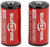 SureFire SF2CB 123A Batteries  Red/Black 3.0 Volts 1,500 mAh (2) Single Pack