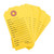 GUN PRICE TAGS, YELLOW, 500 PACK