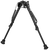 Harris Bipods 1A2-L2 Non-Swivel L Swivel Stud, 9-13", Black Steel/Aluminum, Self Leveling Legs, Rubber Feet (No Sling Stud Provision)