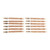 BRONZE RIFLE BORE BRUSH, 6.5MM, 8-32M, 12 PACK