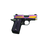 Kimber Mfg, Inc 3300240 Micro 9  9mm Luger 7+1 3.15" Black DLC Ramped Steel Barrel, Aurora Multi Color PVD Stainless Steel Serrated Slide, KimPro II Black Aluminum Frame, Black/Purple G10 Grip