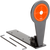 Champion Targets 40881 Gong Popper Target Rimfire Orange Steel Standing Includes Ground Stakes