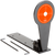 Champion Targets 40881 Gong Popper Target Rimfire Orange Steel Standing Includes Ground Stakes