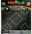 TruGlo TG14A12 Tru-See 5- Diamond Target Self-Adhesive Heavy Paper Black/Green 12"x12" 12 Pack
