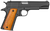 Rock Island 51815 GI Standard FS *CA Compliant 38 Super Caliber with 5" Barrel, 10+1 Capacity, Overall Black Parkerized Finish Steel Beavertail Frame, Serrated Slide & Wood Grip