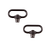 Allen 14516 Quick Detach Swivel  Set 1.25" Push Button Black Steel