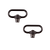 Allen 14516 Quick Detach Swivel  Set 1.25" Push Button Black Steel