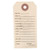 GUN PRICE TAGS, MANILLA, 500 PACK