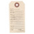 GUN PRICE TAGS, MANILLA, 500 PACK