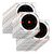 EZ-Aim 15246 Bullseye  Hanging 8" x 8" Black/Orange/ White 26 Per Pack