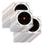 EZ-Aim 15246 Bullseye  Hanging 8" x 8" Black/Orange/ White 26 Per Pack