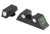 Meprolight USA 102243201 Tru-Dot Sight Set Green Tritium Front/Yellow Tritium White Rear Sight Compatible w/Glock 17/17L/19/22/23