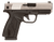 Bersa BP9DTCC BPCC  Sub-Compact Frame 9mm Luger 8+1 3.30" Black Steel Barrel, Nickel Cerakote Serrated Steel Slide, Matte Black Polymer Frame w/Picatinny Rail