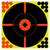 Birchwood Casey 34015 Shoot-N-C Reactive Target Self-Adhesive Paper Black/Yellow/Red 12" Bullseye BMW 5 Pack