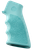 Hogue 15015 OverMolded Grip Cobblestone Aqua Blue Rubber with Finger Grooves for AR-15, M16