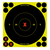 Birchwood Casey 34560 Shoot-N-C Reactive Target Self-Adhesive Paper Black/Yellow 6" X-Bullseye 60 Pack