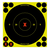 Birchwood Casey 34560 Shoot-N-C Reactive Target Self-Adhesive Paper Black/Yellow 6" X-Bullseye 60 Pack