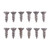 6X1/2'' STEEL FLAT HEAD WOOD SCREWS BLUED 12 PACK