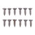 6X1/2'' STEEL FLAT HEAD WOOD SCREWS BLUED 12 PACK