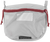 Vertx VTX5200AGYNA Overflow Pouch Medium Size made of White Nylon with Mesh & Red Accents, YKK Zipper & Durable Hook Back Panel 5" W x 7.25" H Dimensions