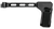 SB Tactical FS1913-01-SB FS1913-01-SB  Side Folding Black Synthetic with 9.60" OAL & Nylon Strap for AR-Platform with 1913 Picatinny Rail (Tube Not Included)