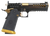 Watchtower Firearms DEMOLITIA9MM5ELITE Demolitia  Full Size Frame 9mm Luger 20+1 5" Gold Plated PVD Ported Barrel, Graphite PVD Optic Cut/Serrated Steel Slide, Graphite PVD Frame, Black Textured Grip