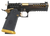 Watchtower Firearms DEMOLITIA9MM5ELITE Demolitia  Full Size Frame 9mm Luger 20+1 5" Gold Plated PVD Ported Barrel, Graphite PVD Optic Cut/Serrated Steel Slide, Graphite PVD Frame, Black Textured Grip