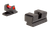 Trijicon 601050 Fiber Sights  Red/Fiber Optic Front Sight-Black/Blank Rear Sight Sig Sauer P225/P226/P228 #8 Front/#8 Rear