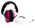 Pyramex VGCOMBO210 Low-Profile Combo Kit  Scratch Resistant Clear Lens & Frame with Rubber Temple Tips Pink Low-Profile Earmuffs