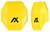 Axil LLC MXPLTY MX Plate  Polymer Over the Head Yellow