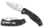 Spyderco C122PSBK Tenacious Lightweight 3.39" Folding Part Serrated Satin 8Cr13MoV SS Blade/Black Bi-Directional Texturing FRN Handle Includes Pocket Clip