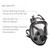 Honeywell North 5400 Series Full Face Respirator Mask with Dual Cartridge Connectors for N Series Filters M/L