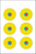 Action Target PRBE6100 High Visibility  Bullseye Paper 17.50" x 23" Multi-Color 100 Per Box
