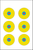Action Target PRBE6100 High Visibility  Bullseye Paper 17.50" x 23" Multi-Color 100 Per Box