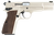 MAC 12000001 P-35  9mm Luger 15+1 4.70" Stainless Steel Barrel, Satin Nickel Serrated Steel Slide & Frame w/Beavertail & Picatinny Rail, G10 Grip