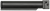 Midwest Industries MISTAPSF Buffer Tube  with Folding Adaptor Black Steel