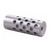 #4 MUZZLE BRAKE 22 CALIBER 5/8-24 SS SILVER