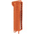 CELLVAULT XL BATTERY STORAGE FOR AAA,CR123&18650 R. ORANGE