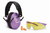 Walker's GWPYWFM2GFPPUR Folding Muff Combo 23 dB Over the Head Folding Muff, Foam Ear Plugs, Shooting Glasses, Purple/Black Polymer Fits Youth/Women