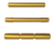Cross Armory CRGPSGD 3 Pin Set  Compatible w/Glock Gen1-3 Gold Steel