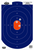 Birchwood Casey 35718 Dirty Bird  Silhouette Tagboard Hanging Universal 12" x 18" Blue/Orange 8 Per Pkg