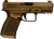 Gforce Arms GFRPX3C9BNZ Exodus  9mm Luger 15+1 4.02" Black Steel Barrel, Bronze Cerakote Serrated Steel Slide, Bronze Cerakote Polymer Frame w/Accessory Rail, Textured Grip
