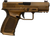 Gforce Arms GFRPX3C9BNZ Exodus  9mm Luger 15+1 4.02" Black Steel Barrel, Bronze Cerakote Serrated Steel Slide, Bronze Cerakote Polymer Frame w/Accessory Rail, Textured Grip