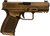 Gforce Arms GFRPX3C9BNZ Exodus  9mm Luger 15+1 4.02" Black Steel Barrel, Bronze Cerakote Serrated Steel Slide, Bronze Cerakote Polymer Frame w/Accessory Rail, Textured Grip
