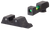 Trijicon 601106 DI Night Sight Set Green Tritium/Fiber Optic/Black Outline Front, Green Tritium Rear, Black Frame, Fits Glock 42/43/43X/48 Excludes MOS