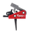 Timney Triggers 662SST Targa Short Trigger  Two-Stage Straight Trigger with 2 lbs Draw Weight & Black/Red Finish for AR-Platform